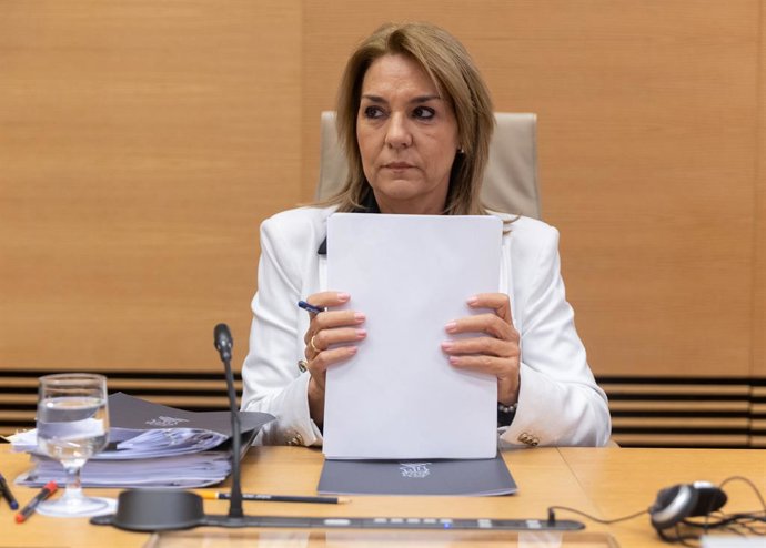 La vicepresidenta del Consell i Consellera de Servicis Socials, Igualtat i Habitatge de la Generalitat Valenciana, Susana Camarero Benítez, compareix en la comissió d'investigació sobre la dana, en el Congrés 