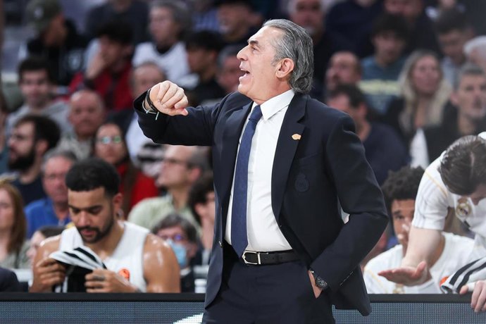 El entrenador del Real Madrid, Sergio Scariolo.