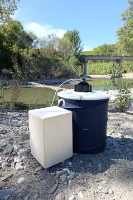 Trampa para el control del mosquito transmisor del Virus del Nilo Occidental (VNO)  de la Diputación de Sevilla