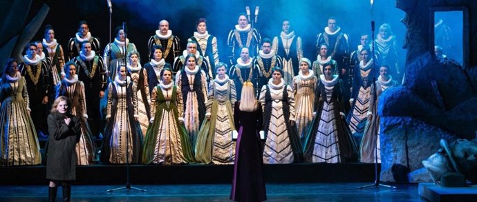 Una actuación del Coro Nacional de Cámara 'Madrigal-Marín Constantín'.