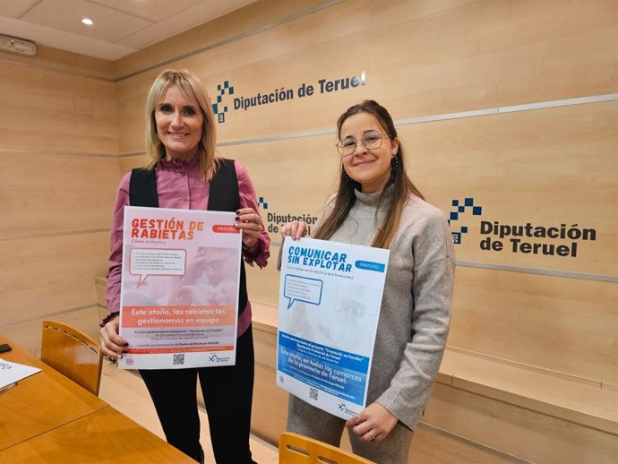 Beatriz Redón y Nuria Latorre, durante la presentación del proyecto.