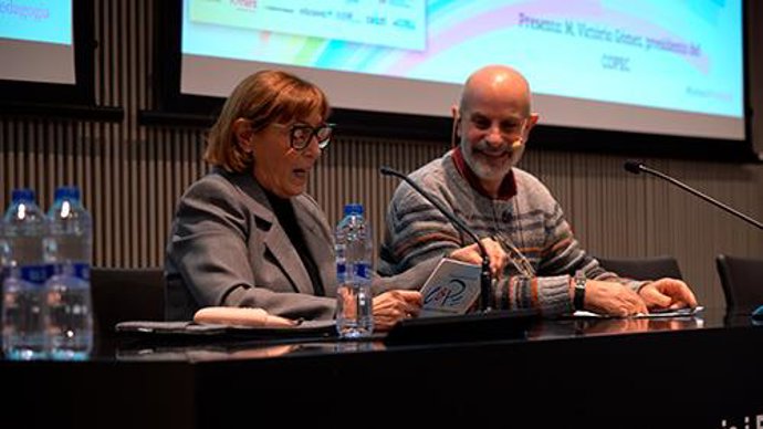 Victòria Gómez, presidenta COPEC, y Daniel Gabarró.
