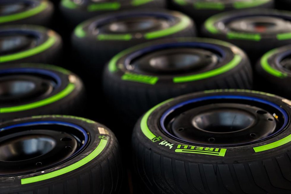 Archivo - Neumáticos Pirelli de Fórmula 1.