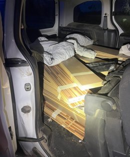 Material transportado en el interior de la furgoneta perseguida.