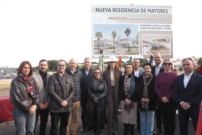 Inicio de las obras de  la nueva residencia de mayores de Palos de la Frontera.