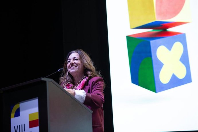 La consejera de Desarrollo Educativo y Formación Profesional, María del Carmen Castillo, interviene en la inauguración del VIII Campeonato de FP AndalucíaSkills.