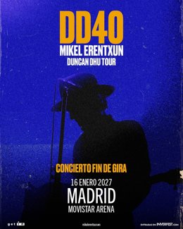 Mikel Erentxun cerrará la gira del 40 aniversario de Duncan Dhu con un concierto el 16 de enero de 2027 en Madrid
