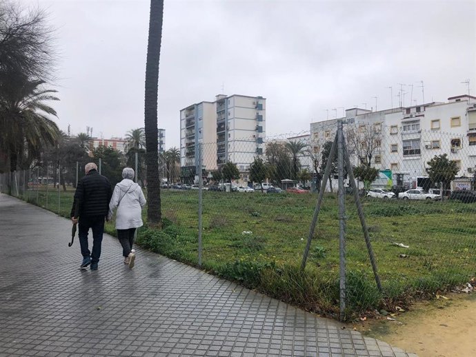 Archivo - Solar del antiguo Pabellón de la Juventud, en el Distrito Sur, de Córdoba.