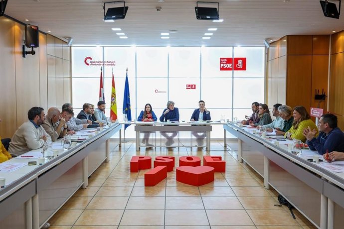 Reunión del plenario de la Comisión Ejecutiva Autonómica del PSOE de Castilla y León.