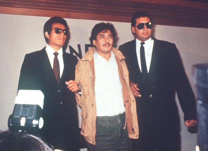 Archivo - Arquivo - 2 de setembro de 2023: Victor Polay Campos...OPSE_2002DIC11_PERU_TERRORISMO_VICTOR POLAY CAMPOS_CAPTURA_CREDITO ARCHIVO EL COMERCIO _2002DIC11_AFD