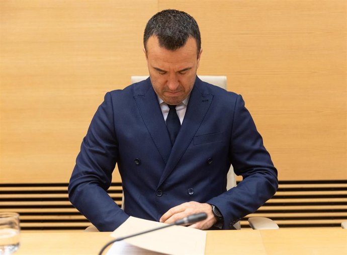 El presidente de la Diputación de Valencia, Vicent Mompó, comparece en la comisión de investigación sobre la dan, en el Congreso de los Diputados