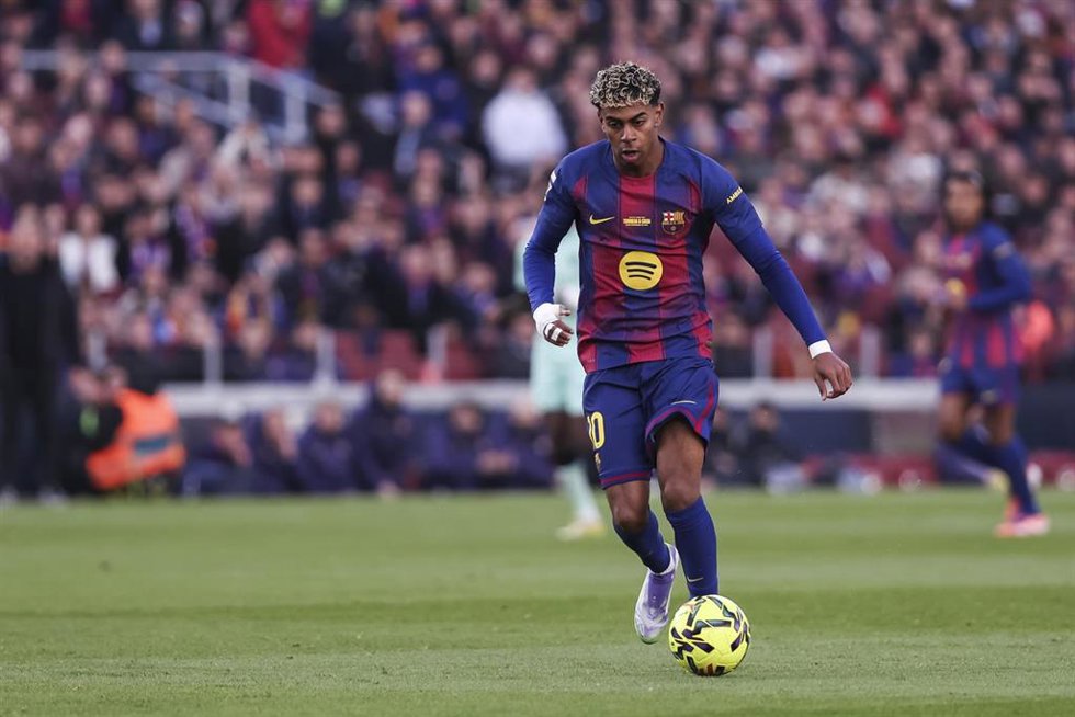 El jugador del FC Barcelona Lamine Yamal