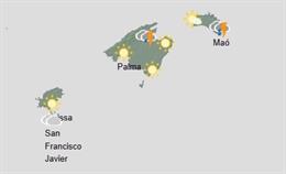 El tiempo hoy, martes 25 de noviembre, en Baleares.