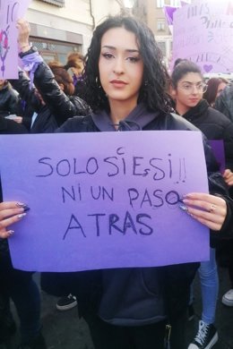 La coordinadora de Podemos Castilla-La Mancha, Irene Arcalá.