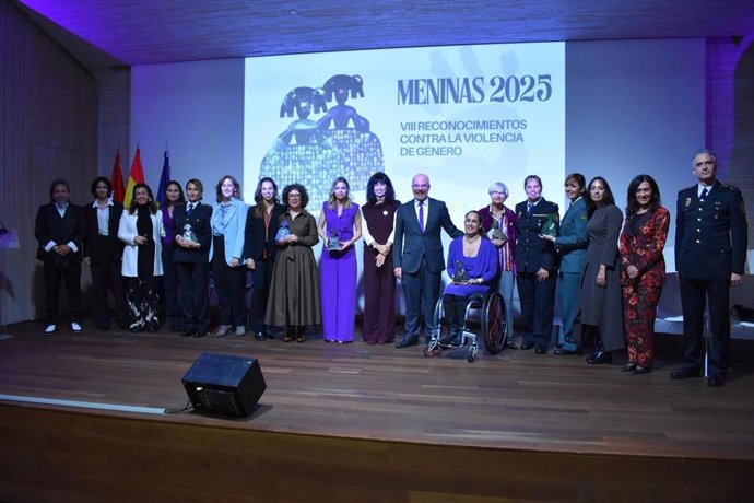 Premiados en la gala Meninas 2025 en Madrid.