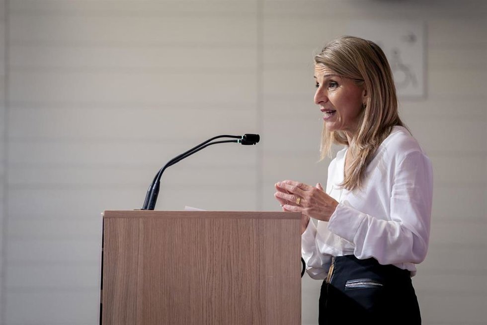 La vicepresidenta segunda y ministra de Trabajo y Economía Social, Yolanda Díaz