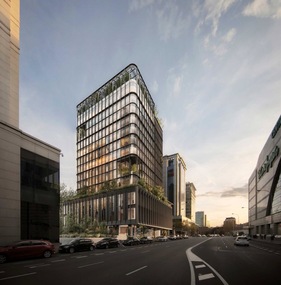 Edificio Faro, que alberga las oficinas de Renfe
