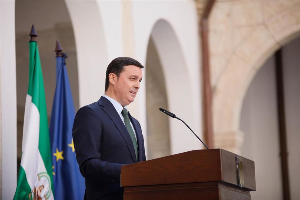Archivo - Imagen de archivo de Javier Aureliano García, en un acto como presidente de la Diputación de Almería