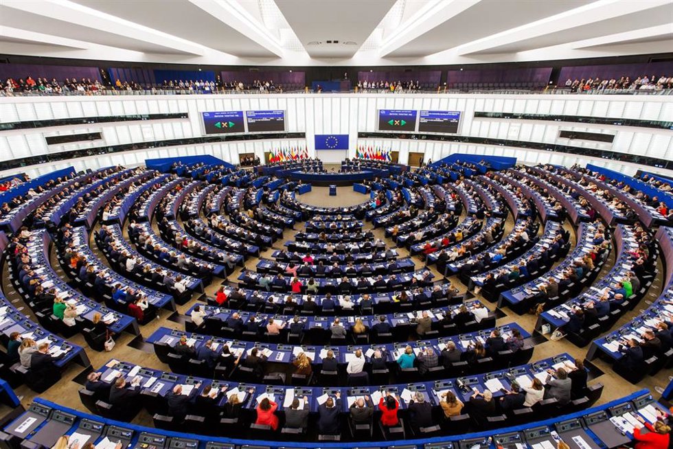 Archivo - Vista general del Parlamento Europeo en Estrasburgo durante una sesión plenaria.