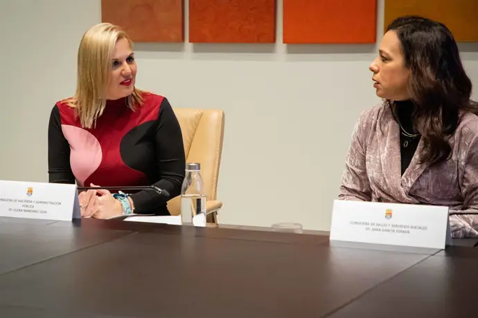 La portavoz de la Junta de Elena Manzano, en el Consejo de Gobierno.
