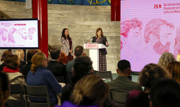 Acto del Gobierno de Cantabria por el 25N