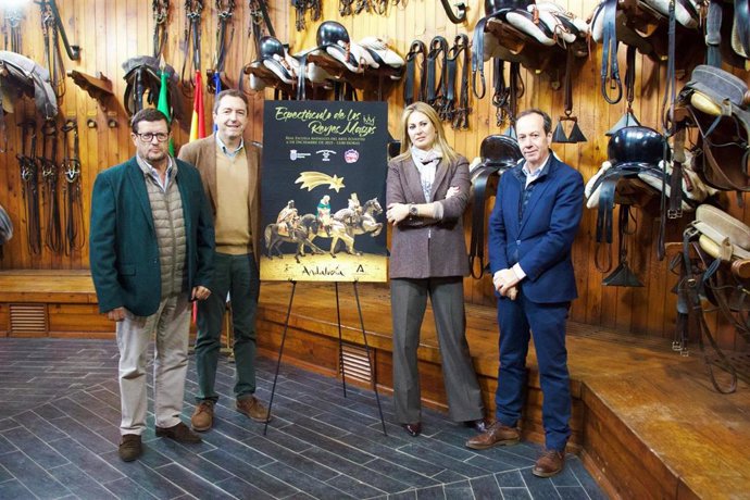 Presentación del cartel de la gala de los Reyes Magos en la Real Escuela de Arte Ecuestre.