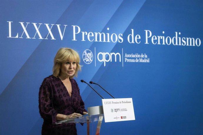 Archivo - MIGUEL BERROCAL La presidenta de la Asociación de la Prensa de Madrid (APM), María Rey.