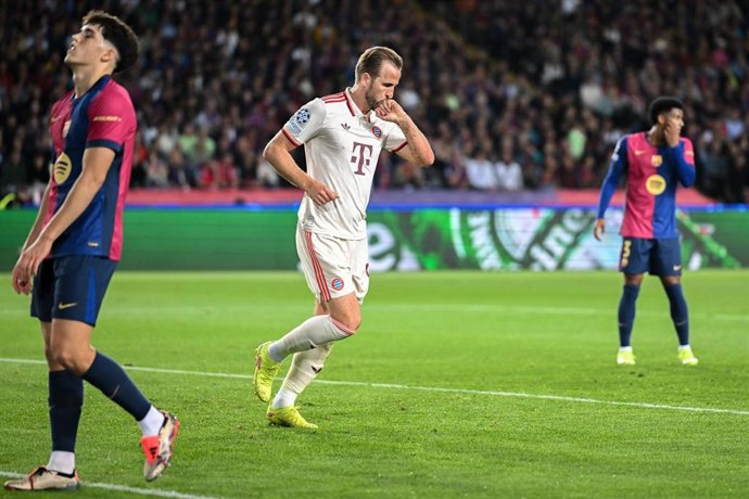 Archivo - Harry Kane (Bayern Múnich) en un partido de Champions contra el FC Barcelona