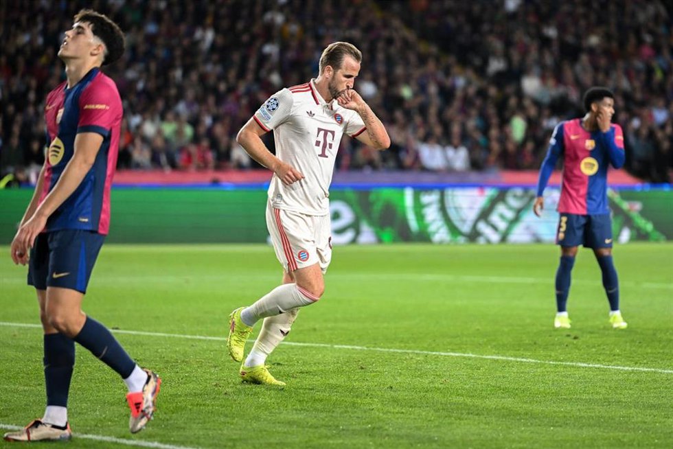 Archivo - Harry Kane (Bayern Múnich) en un partido de Champions contra el FC Barcelona