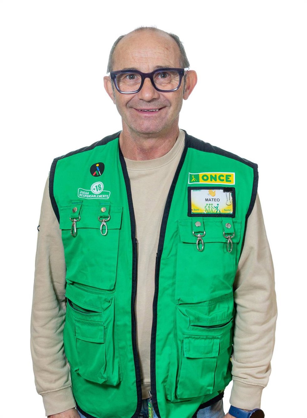 El vendedor de la ONCE Jose Antonio Mateo Argaiz