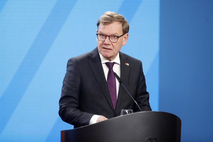 El ministro de Exteriores de Alemania, Johann Wadephul, durante una rueda de prensa en Berlín (archivo)