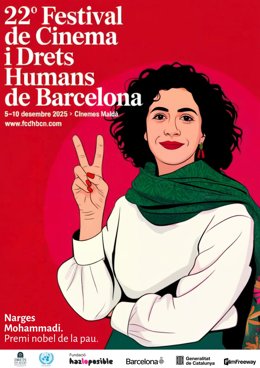 La Nobel de la Paz Narges Mohammadi iniciará al 22 Festival de Cine y Derechos Humanos de Barcelona