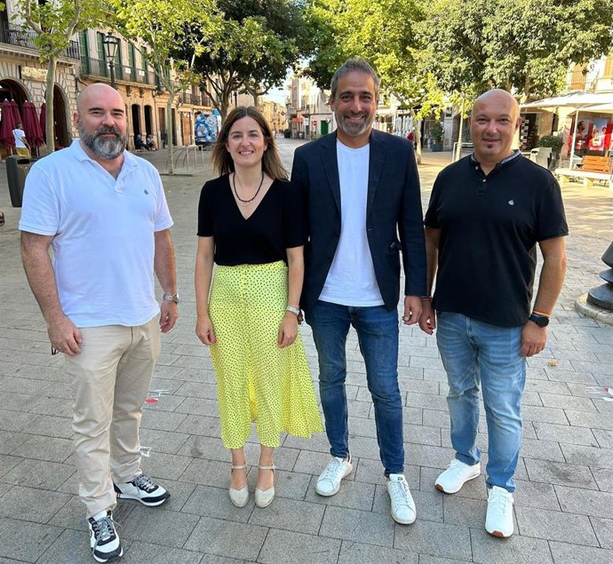 Miembros del grupo socialista en el Ayuntamiento de Llucmajor.