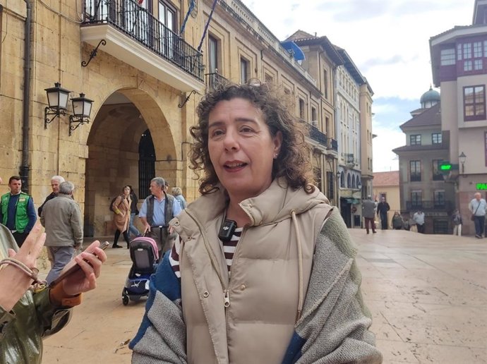 Archivo - La edil de IU Oviedo, Cristina Pontón.