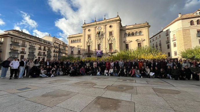 Acto organizado por el Ayuntamiento de Jaén con motivo del Día Internacional de la Eliminación de la Violencia contra la Mujer.