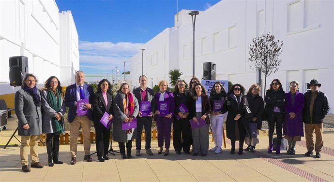 Acto en la Universidad de Huelva por el Dia internacional para la eliminación de la violencia contra las mujeres.