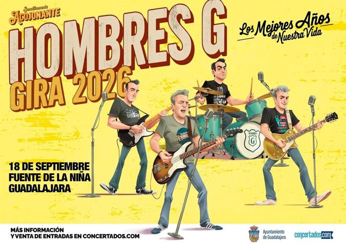 Cartel de la gira de Hombres G.