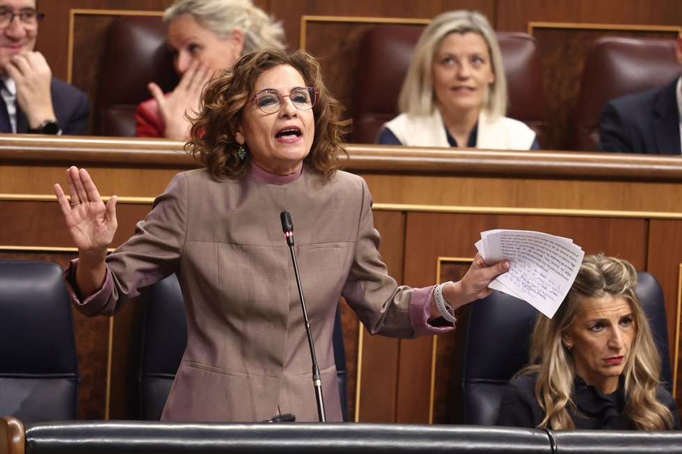 La vicepresidenta primera y ministra de Hacienda, María Jesús Montero