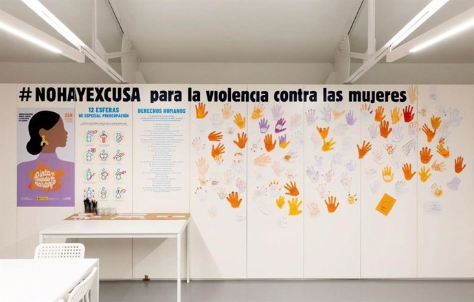 Fundación Enaire conciencia contra la violencia de género con una actividad de sensibilización.