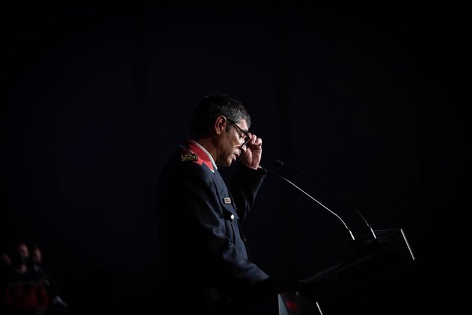 Archivo - El mayor de los Mossos d’Esquadra, Josep Lluis Trapero, interviene en la celebración del Dia de les Esquadres, a 22 de octubre de 2021, en Barcelona, Catalunya (España). 