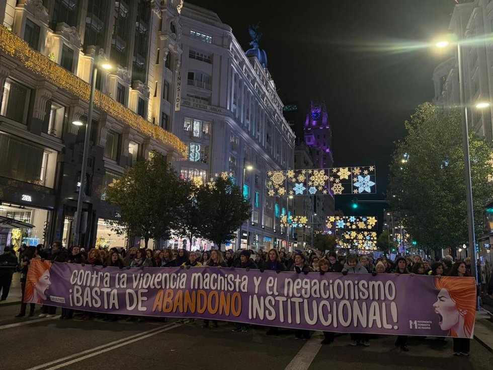 Manifestación del Foro de Madrid por el 25N