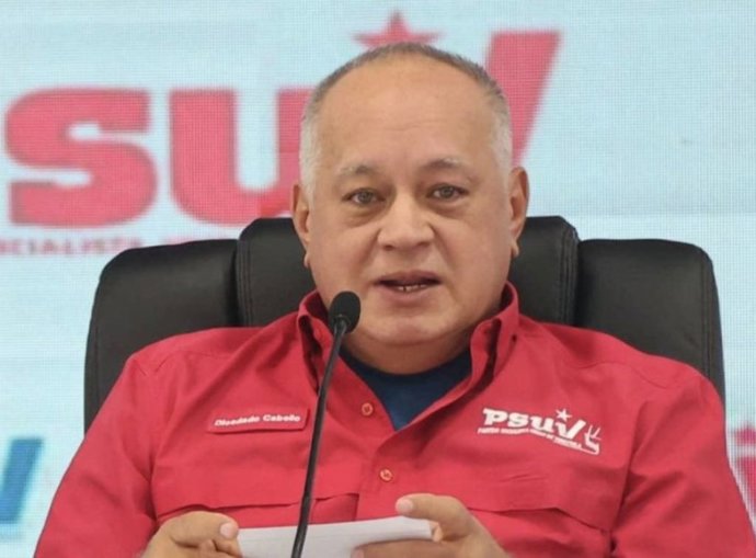 El secretario general del PSUV y ministro del Interior de Venezuela, Diosdado Cabello