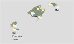 El tiempo hoy, miércoles 26 de noviembre, en Baleares.
