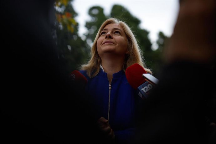 La vicealcaldesa de Madrid y delegada de Seguridad y Emergencias, Inma Sanz, atiende a los medios