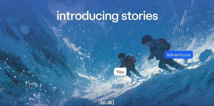 Nuevo formato de historias interactivas de Character.AI