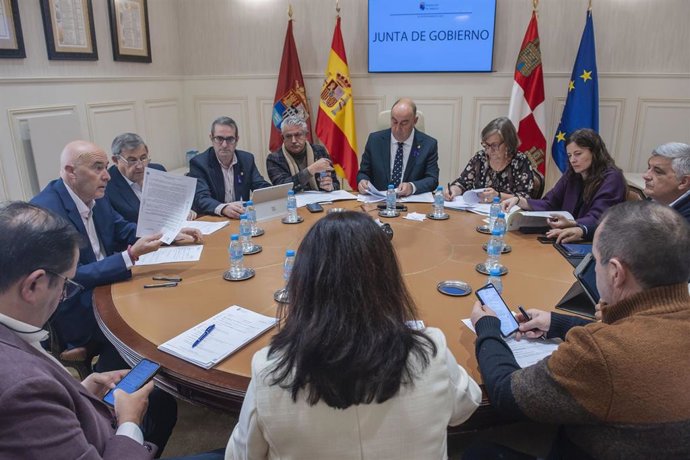 Reunión de la Junta de Gobierno de la Diputación de Segovia.
