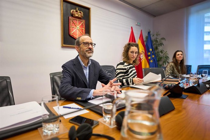 Comparecencia de Javier Ruiz en la comisión de investigación en el Parlamento de Navarra.