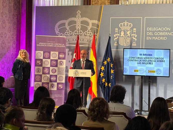 El delegado del Gobierno en Madrid, Francisco Martín, encabeza la tercera edición de Vídeos Cortos contra la Violencia sobre la Mujer