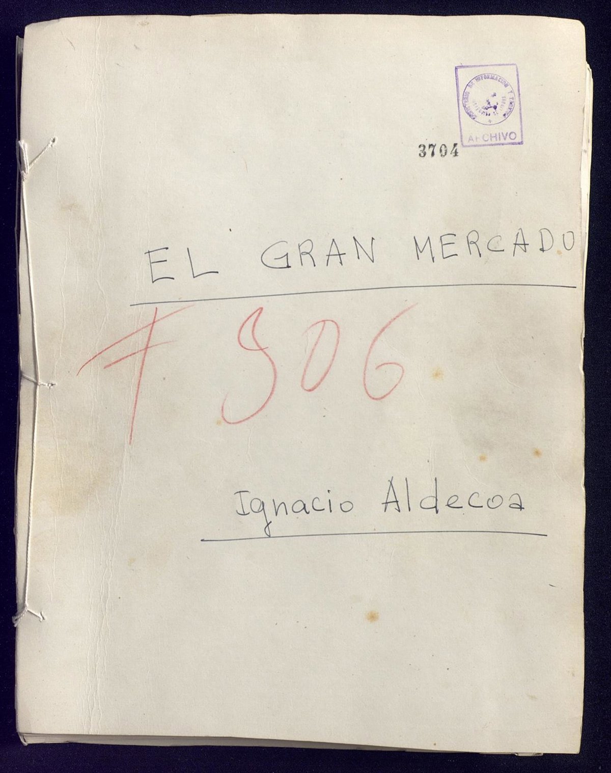 Two unpublished novels by Ignacio Aldecoa are located in an archive in Madrid
