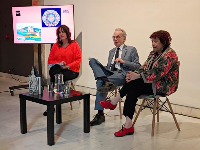 González, Guigon y Aymerich durante la presentación de este miércoles.